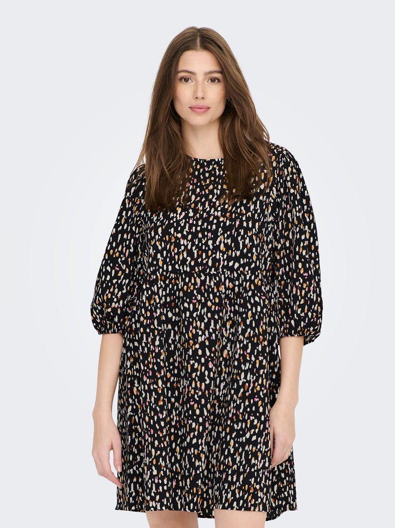 Korte jurk met print - JDY ZWART - Kiabi