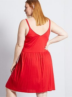 Korte jurk met smalle bandjes - Kiabi