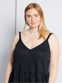 Korte jurk met smalle bandjes - Kiabi