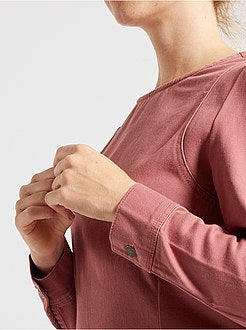 Korte jurk van keperstof - Kiabi