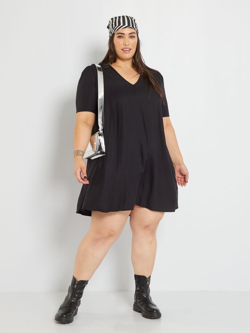 Korte jurk zwart - Kiabi