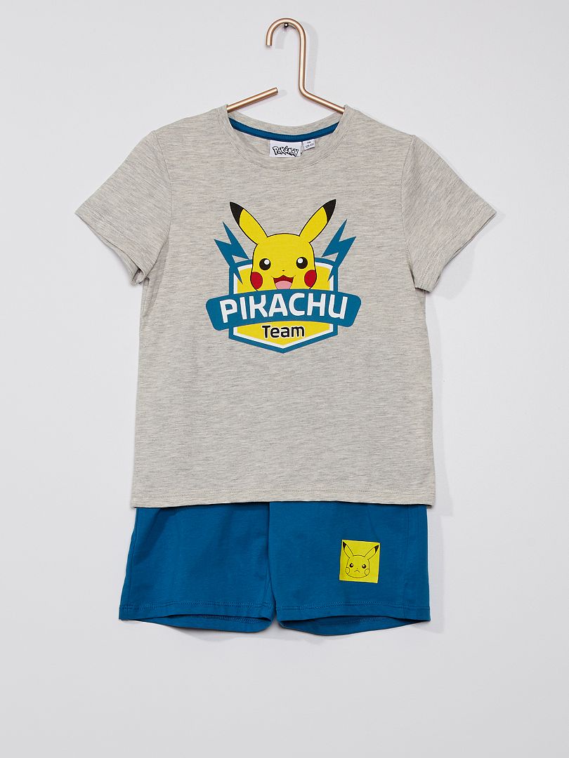 Korte, katoenen pyjama 'Pikachu' 'Pokemon' GROEN - Kiabi
