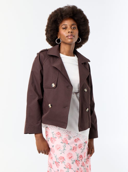 Korte katoenen trenchcoat - Kiabi