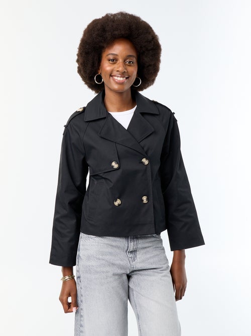 Korte katoenen trenchcoat - Kiabi