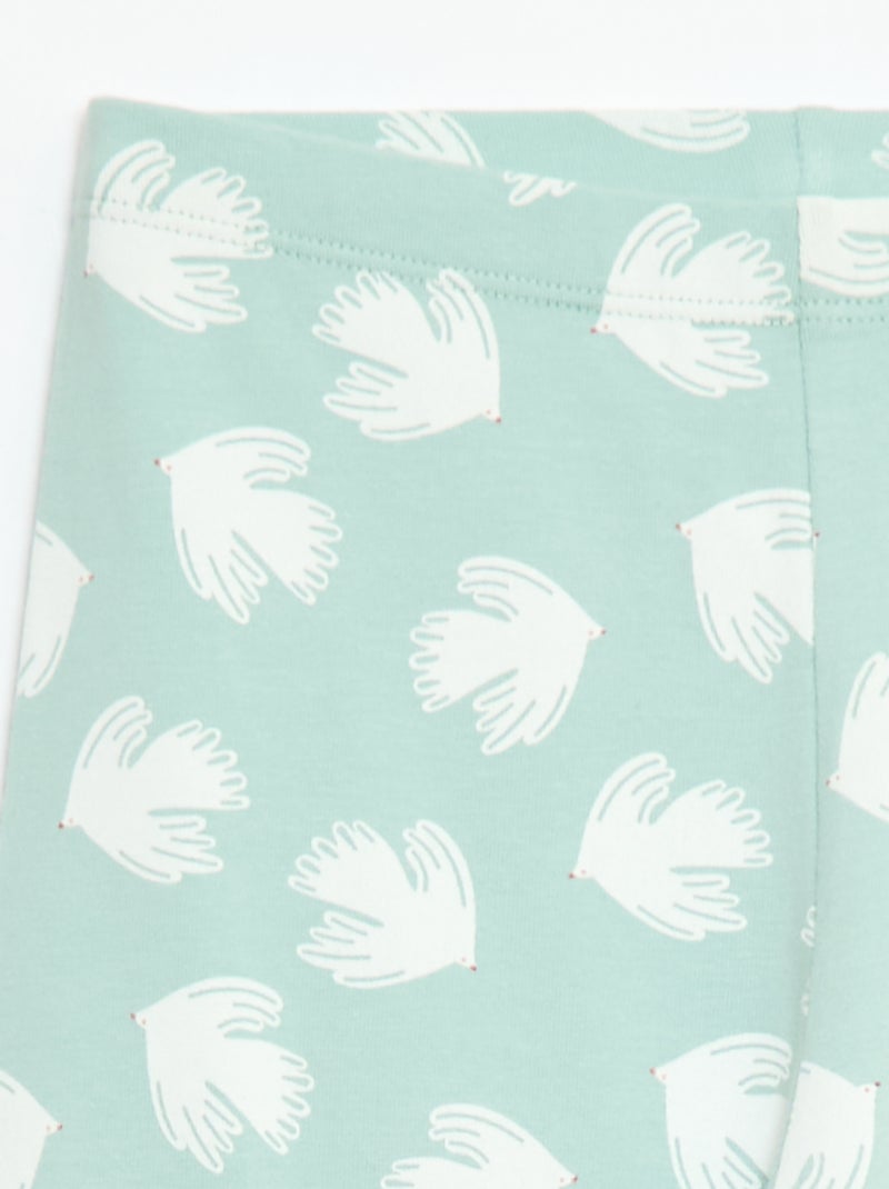 Korte legging met print Blauw - Kiabi