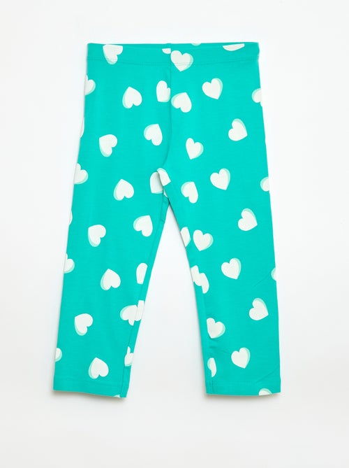 Korte legging met print - Kiabi