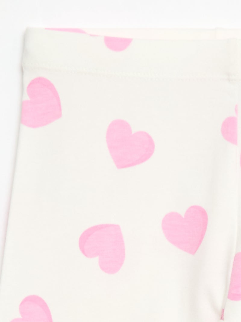 Korte legging met print Rose - Kiabi