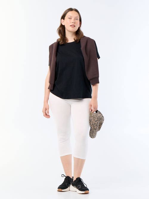 Korte legging van jerseytricot - Kiabi