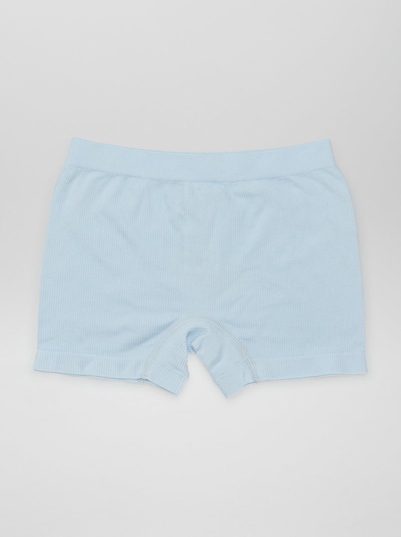 Korte legging van ribtricot BLAUW - Kiabi