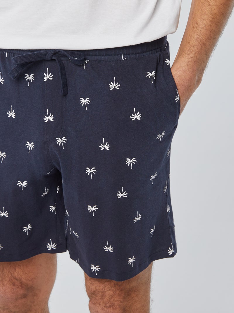 Korte pyjama - 2-delig BLAUW - Kiabi