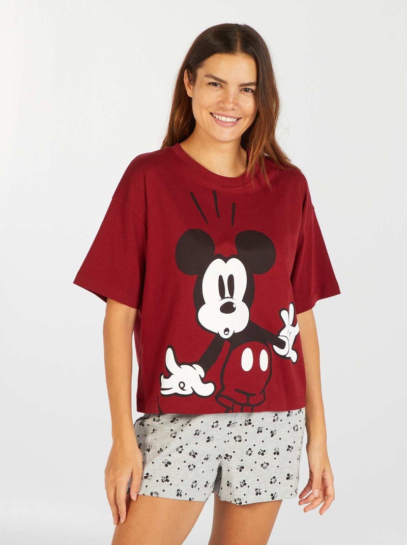 Korte pyjama - 2-delig mickey - Kiabi