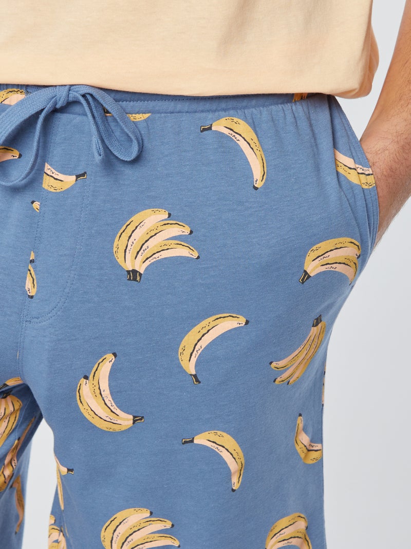 Korte pyjama - 2-delig ORANJE - Kiabi