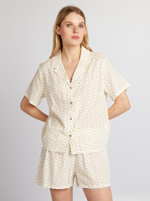 Korte pyjama - Hemd en korte broek - 2-delig - Kiabi