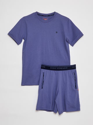 Korte pyjama - Jersey T-shirt + short - 2-delig