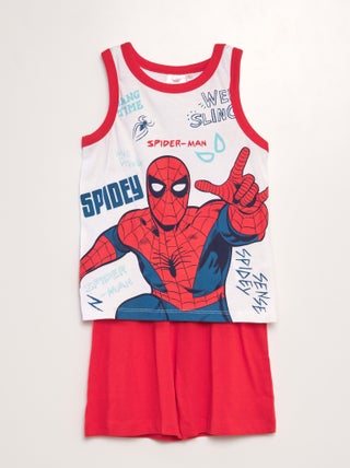 Korte pyjama - Top + short 'Spider-Man' - 2-delig
