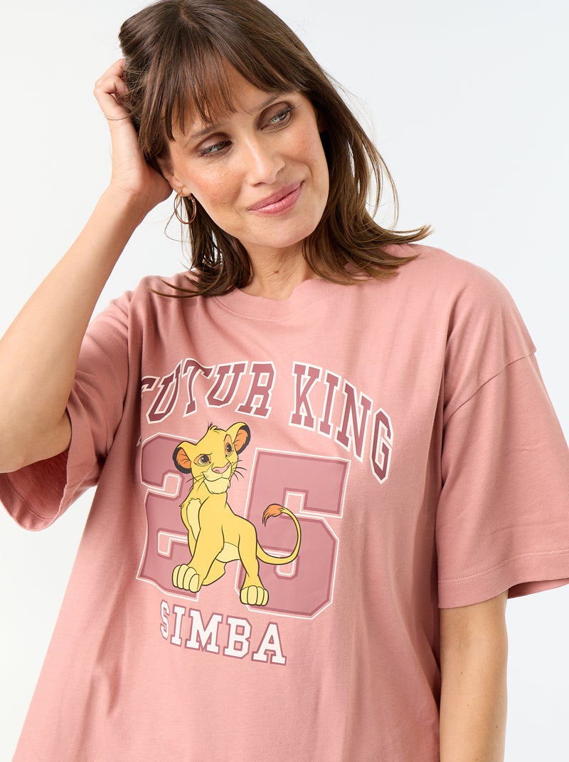 Korte pyjama 'De Leeuwenkoning' - 2-delig Rose - Kiabi