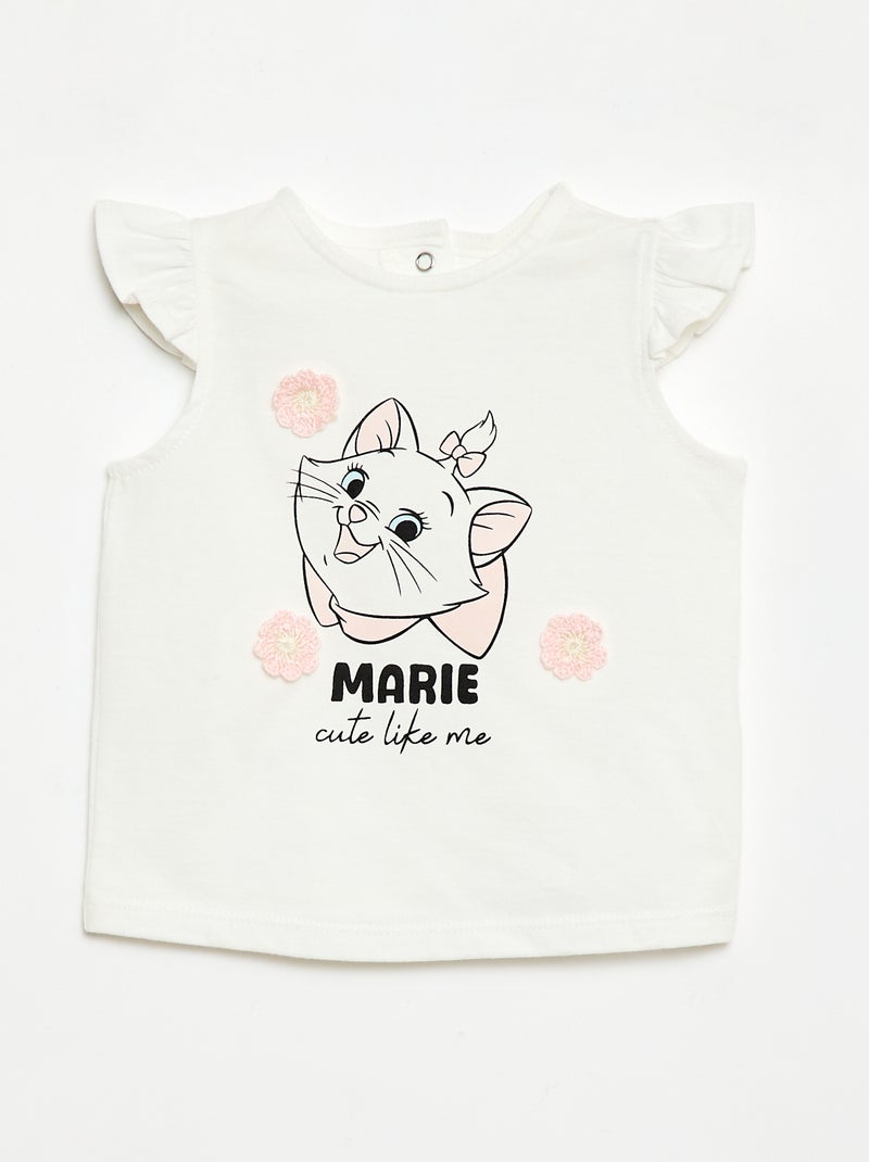 Korte pyjama 'Disney' 'Marie' - 2-delig Wit - Kiabi