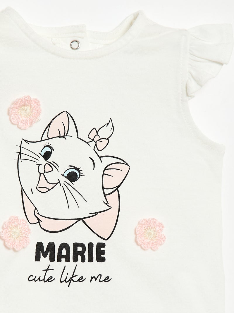 Korte pyjama 'Disney' 'Marie' - 2-delig Wit - Kiabi
