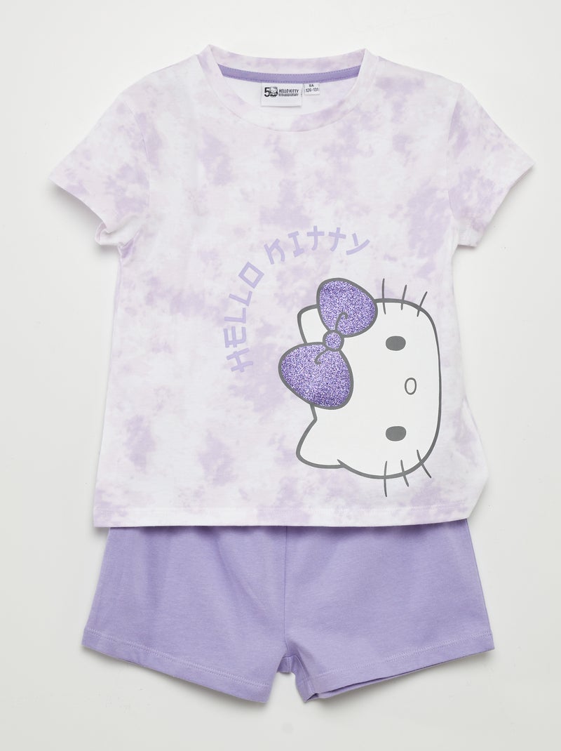 Korte pyjama 'Hello Kitty' - 2-delig WIT - Kiabi