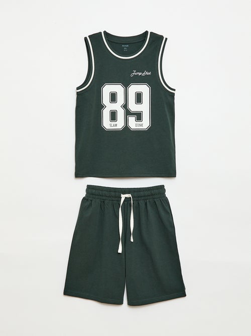 Korte pyjama hemdje + short - 2-delig - Kiabi