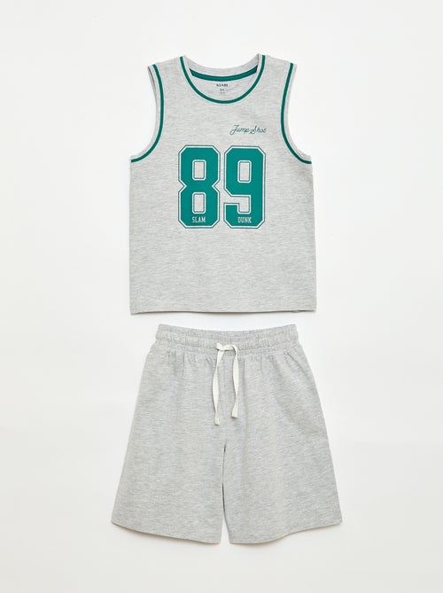 Korte pyjama hemdje + short - 2-delig - Kiabi
