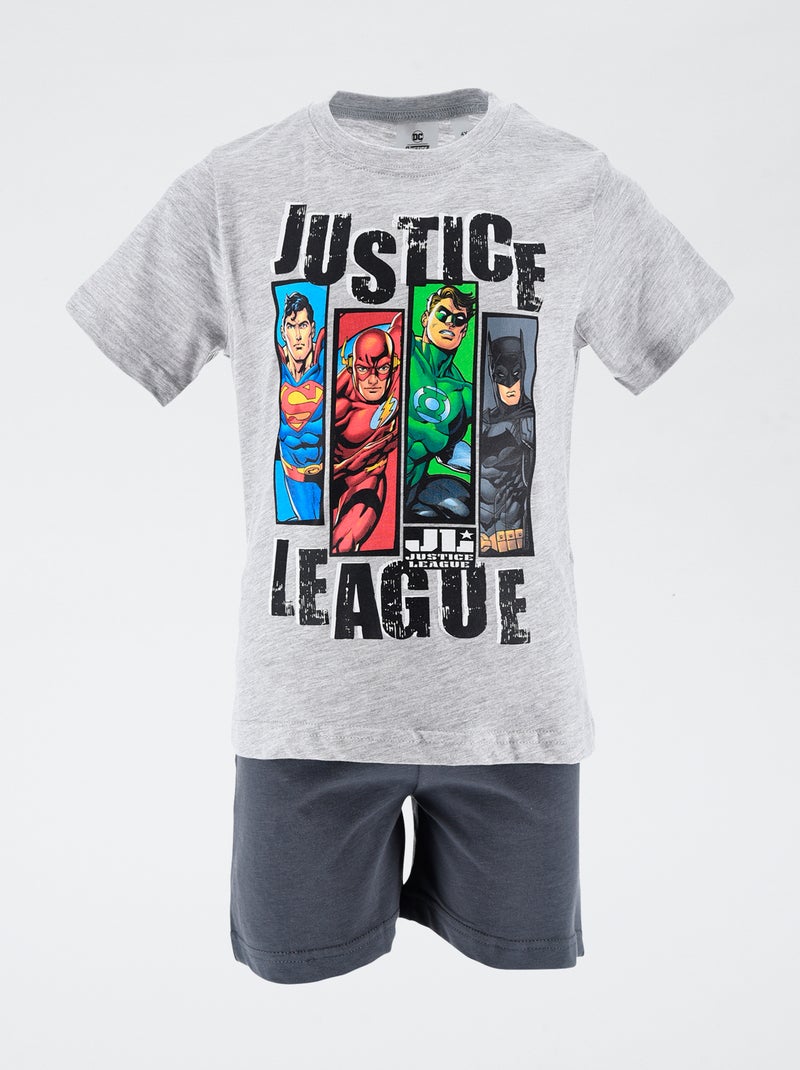 Korte pyjama 'Justice League' GRIJS - Kiabi