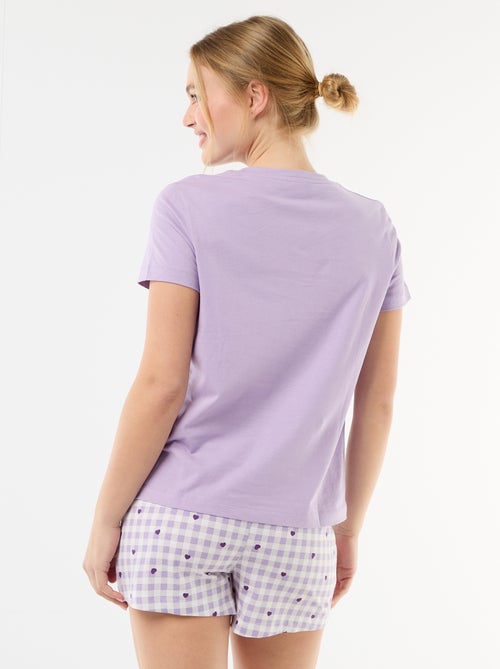 Korte pyjama 'Kuromi' - 2-delig - Kiabi