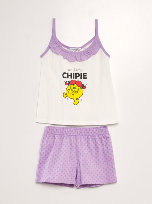 Korte pyjama 'Madame Chipie' -  2-delig - Kiabi