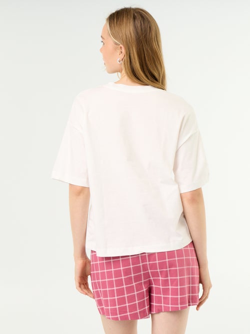 Korte pyjama 'Marie' - 2-delig - Kiabi