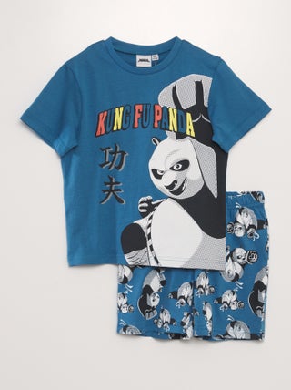 Korte pyjama met 'Kung Fu Panda'-print - 2-delig