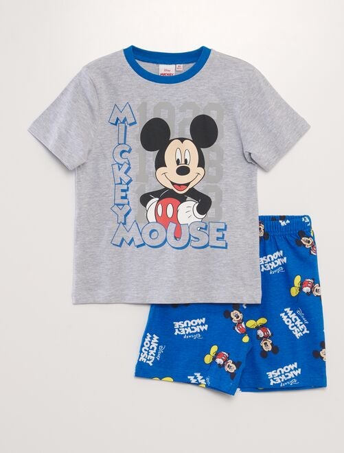 Korte pyjama met 'Mickey'-print - 2-delig - Kiabi