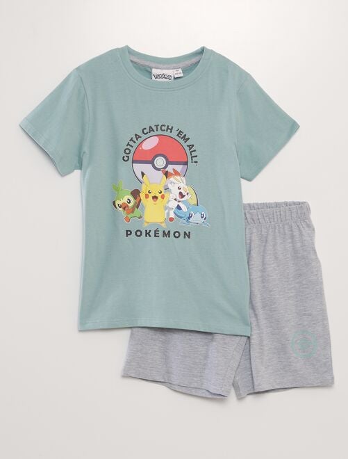 Korte pyjama met 'Pokémon'-print - 2-delig - Kiabi