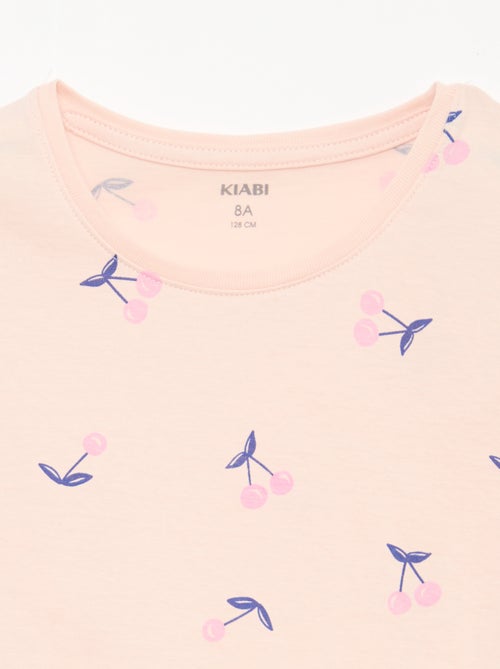 Korte pyjama met print - 2-delig - Kiabi