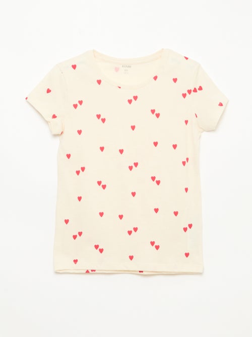 Korte pyjama met print - 2-delig - Kiabi