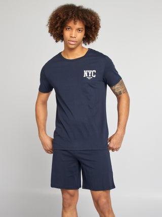 Korte pyjama met short + T-shirt - 2-delig