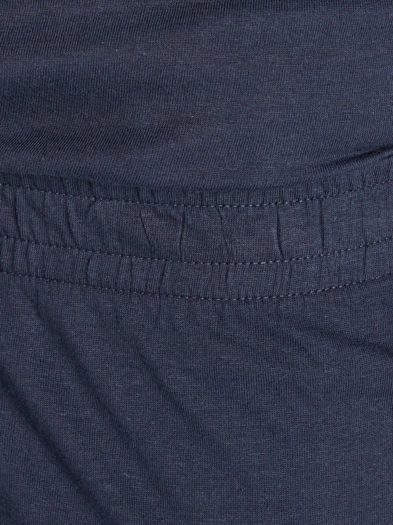 Korte pyjama met short + T-shirt - 2-delig BLAUW - Kiabi