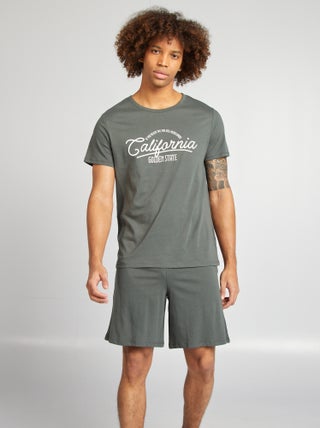 Korte pyjama met short + T-shirt - 2-delig