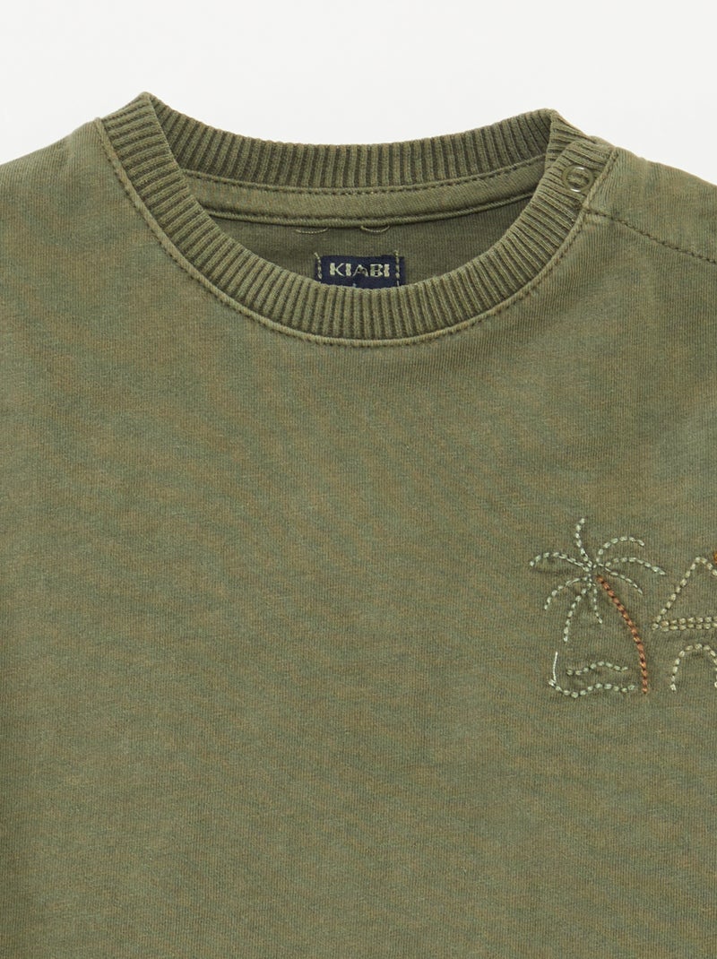 Korte pyjama met short + T-shirt - 2-delig GROEN - Kiabi