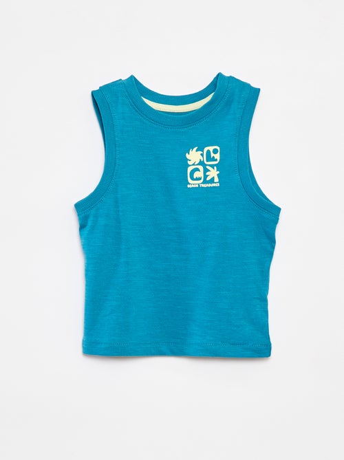 Korte pyjama met singlet + short - 2-delig - Kiabi