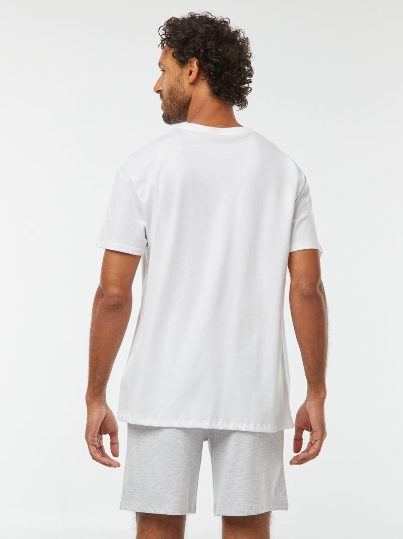 Korte pyjama met 'Star Wars'-print - 2-delig WIT - Kiabi