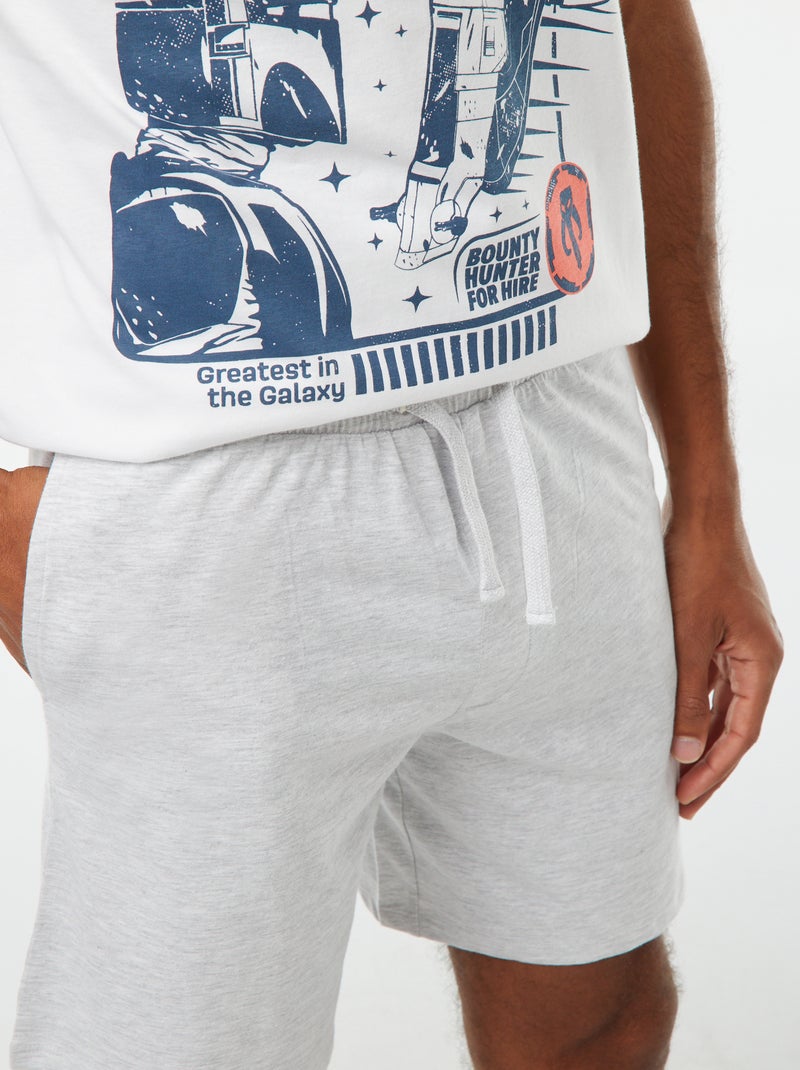 Korte pyjama met 'Star Wars'-print - 2-delig WIT - Kiabi