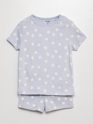 Korte pyjama met T-shirt + short - 2-delig