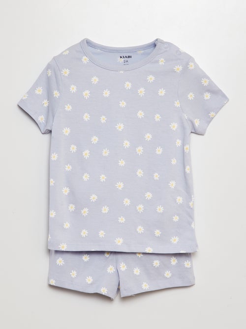 Korte pyjama met T-shirt + short - 2-delig - Kiabi