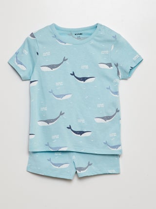 Korte pyjama met T-shirt + short - 2-delig