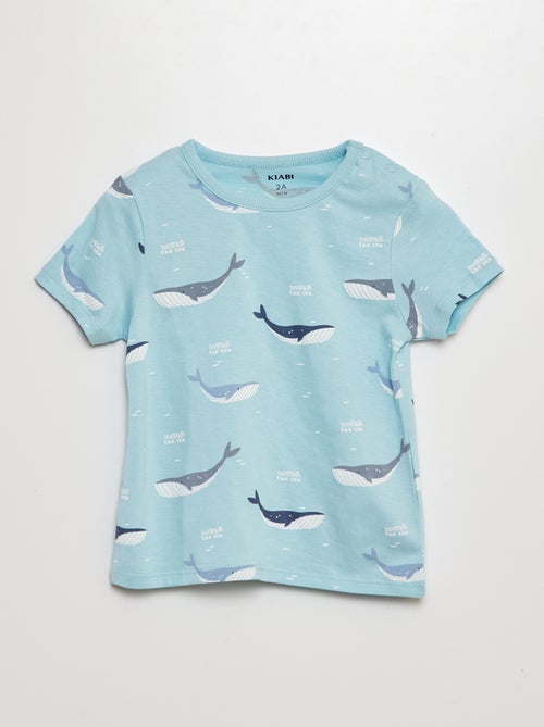 Korte pyjama met T-shirt + short - 2-delig - Kiabi