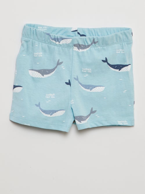 Korte pyjama met T-shirt + short - 2-delig - Kiabi