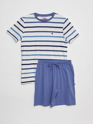 Korte pyjama met T-shirt + short - 2-delig