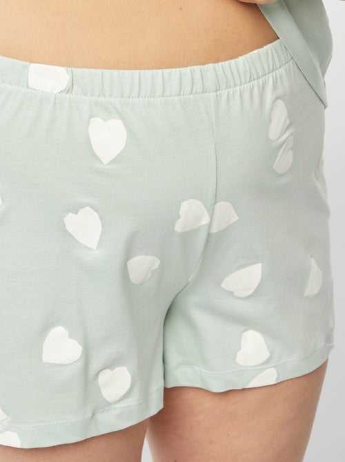 Korte pyjama met T-shirt + short - 2-delig - Kiabi