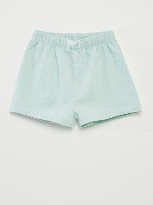 Korte pyjama met T-shirt + short - 2-delig - Kiabi