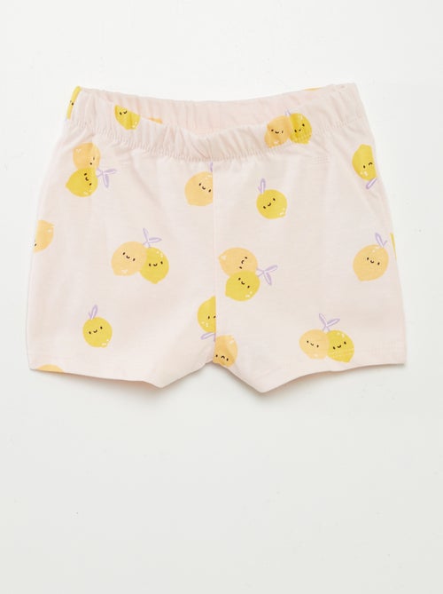 Korte pyjama met T-shirt + short - 2-delig - Kiabi